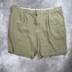 Tommy Bahama Shorts Mens 42 Tan Chino Silk Blend Beach Vacation Fish Outdoors‎